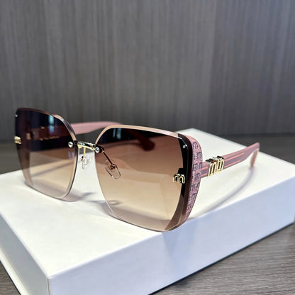 Óculos de Sol Quadrado QVQV Luxury Designer