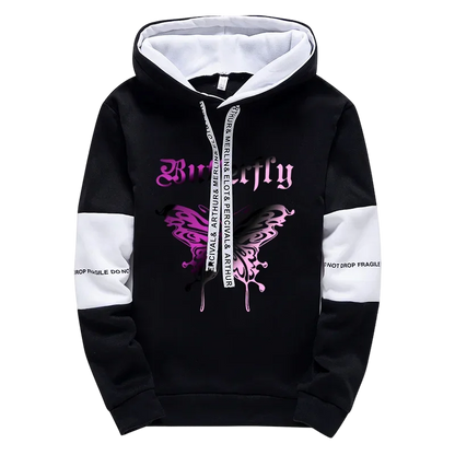 2026 Urban Fashion Loose Coat Letter Print Hoodie for Woman High Grade Y2K Korean Style Hooded Long Sleeve Sweatshirt