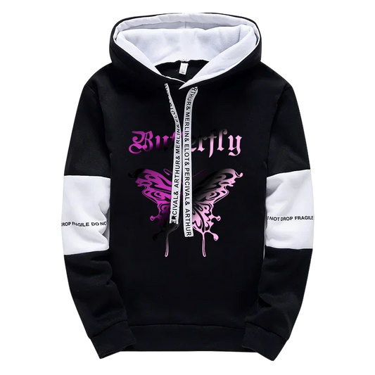 2026 Urban Fashion Loose Coat Letter Print Hoodie for Woman High Grade Y2K Korean Style Hooded Long Sleeve Sweatshirt
