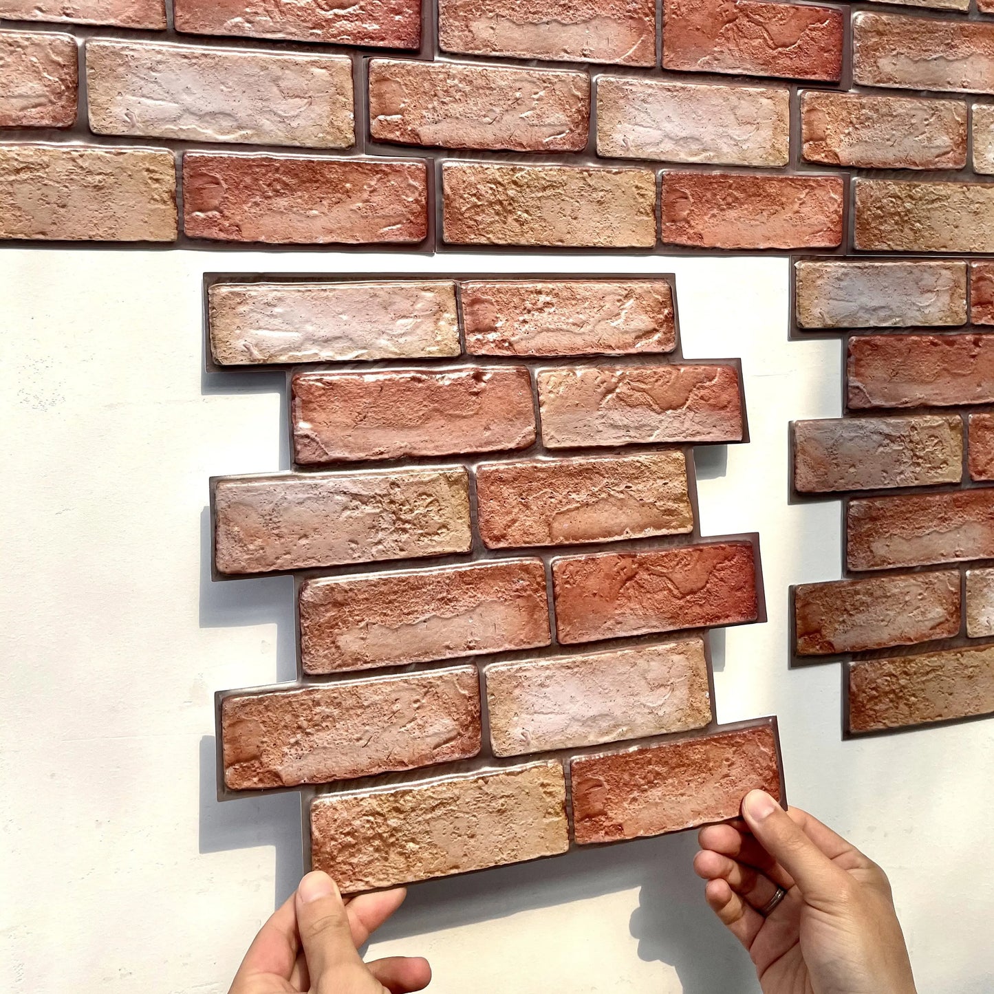 Kit com 10 Adesivos de Parede 3D em PVC Autoadesivos para Decoração