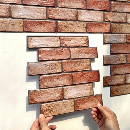 Kit com 10 Adesivos de Parede 3D em PVC Autoadesivos para Decoração