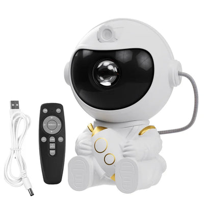 LED Star Galaxies Projector Night Light Astronaut Starry Sky Bedroom Room Decor Children's Gift - LED Atmosphere Creating Lamp