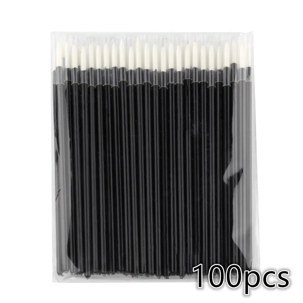 Kit 100/200 Pincéis Descartáveis para Maquiagem e Nail Art