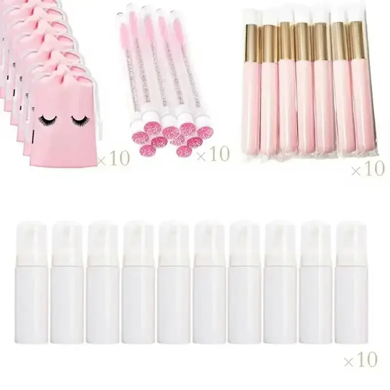 Kit 40 Peças para Limpeza de Cílios e Rosto