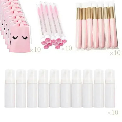 Kit 40 Peças para Limpeza de Cílios e Rosto