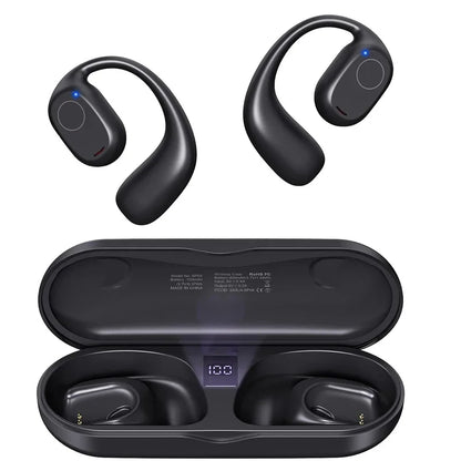 Fone Open Ear UYUXIO Bluetooth 6.0 Esportivo com Display e 40h de Bateria