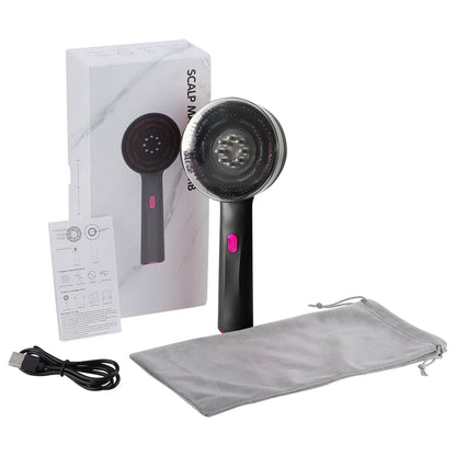 Pente Massageador de Couro Cabeludo com Luz Vermelha XMSJ