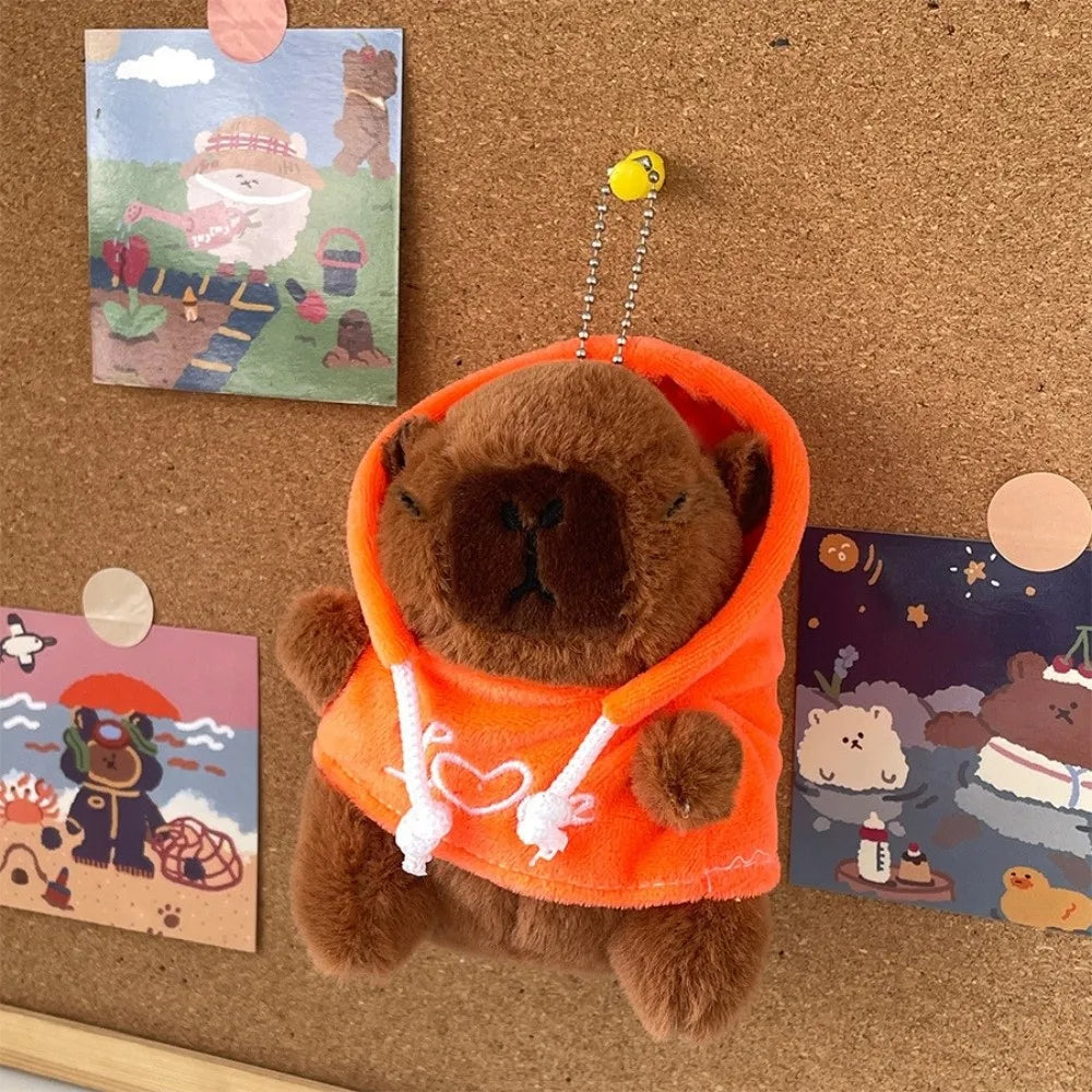 Cute Capybara Plush Toy Hoodie with Wings Simulation Doll Small Size Stuffed Animals Anime Fluffty Toy Birthday Party