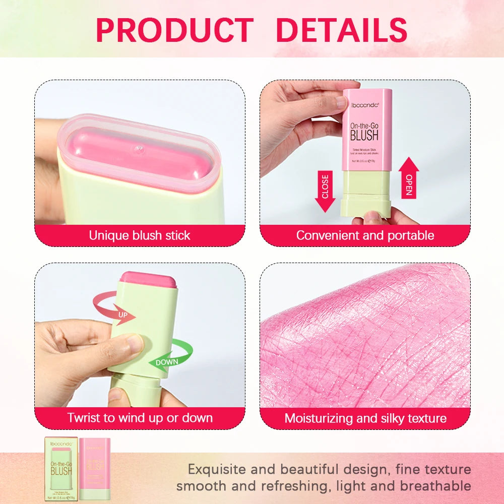 Blush Stick Cremoso Multifuncional à Prova d’Água