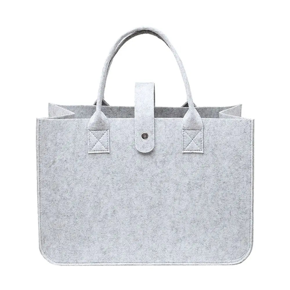 Bolsa Maternidade Feminina Grande Capacidade – Bolsa de Ombro em Feltro com Design Casual e Alça Transversal