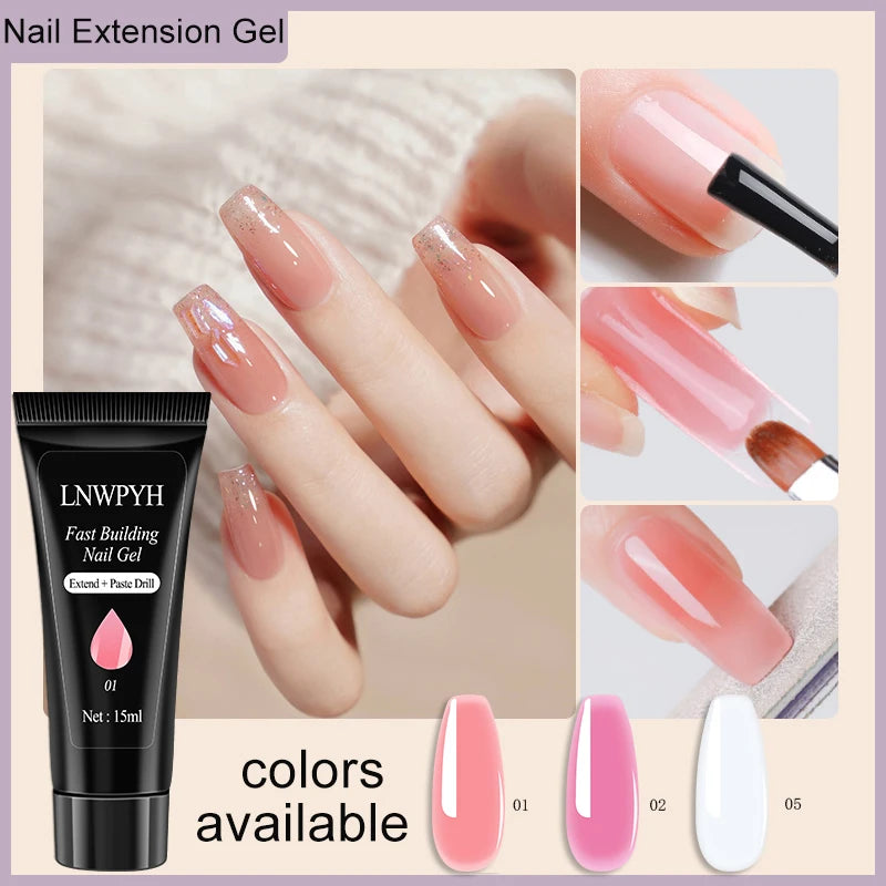 Kit Completo de Extensão de Unhas em Gel UV Nail Art