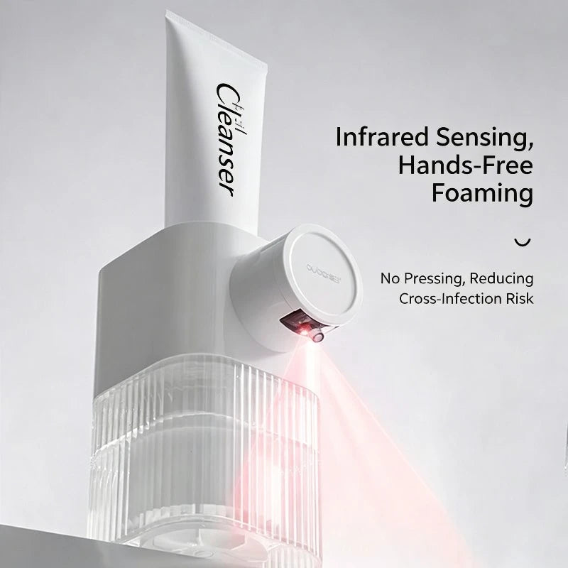 **Dispenser Automático de Espuma para Sabonete – Gerador de Espuma Portátil para Limpeza Facial e Higiene**