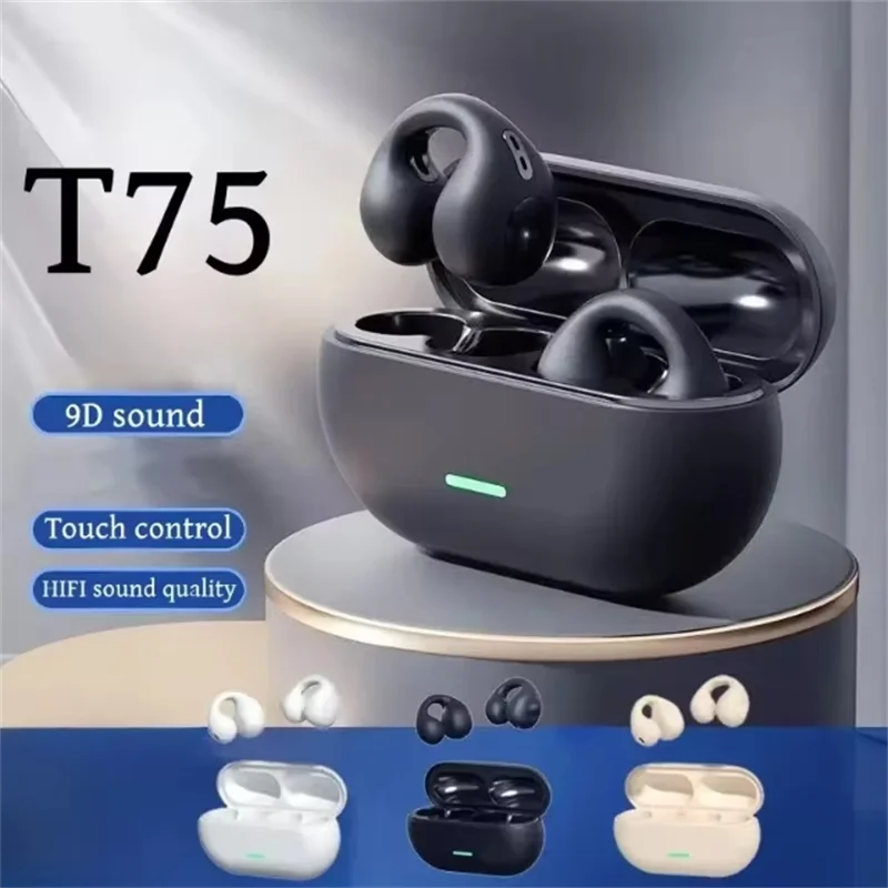 T75 TWS Original – Fone Bluetooth Touch Esportivo para iPhone e Android