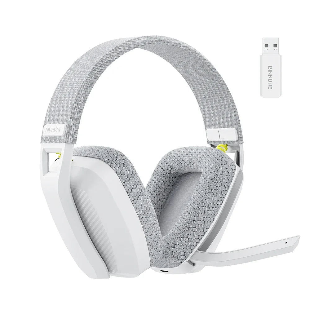 Headset Gamer BINNUNE BW06 Sem Fio 2.4G/Bluetooth com Microfone para PC, PS5, PS4 e Mac