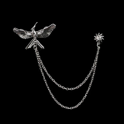 Broche Masculino Fashion com Tassel para Terno, Camisa e Colarinho