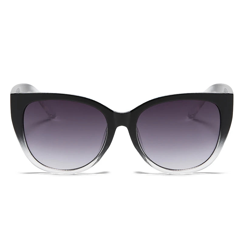 Óculos de Sol Feminino Retrô Cat Eye – Modelo Gatinho Fashion com Lentes Degradê e Proteção UV400
