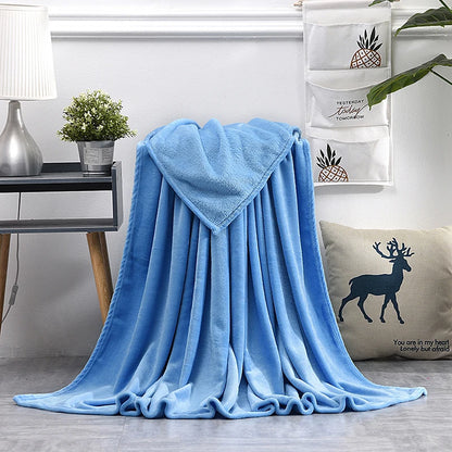 Cobertor Macio e Quente de Veludo Coral para Cama e Sofá – Manta de Inverno Decorativa