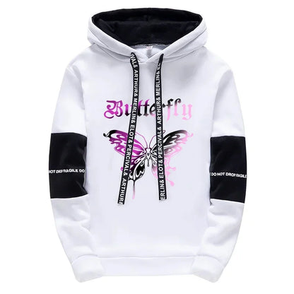 2026 Urban Fashion Loose Coat Letter Print Hoodie for Woman High Grade Y2K Korean Style Hooded Long Sleeve Sweatshirt