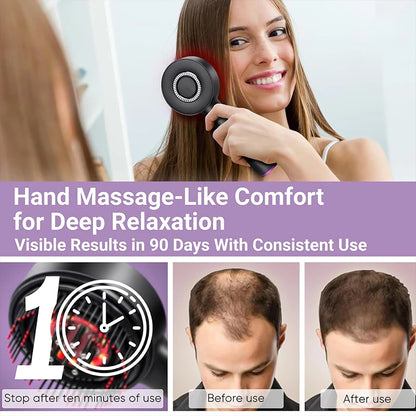 Pente Massageador de Couro Cabeludo com Luz Vermelha XMSJ