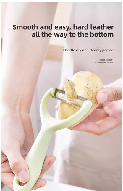 Descascador de Aço Inoxidável com Cabo de PP – Descascador de Batatas, Frutas e Legumes para Utensílio de Cozinha