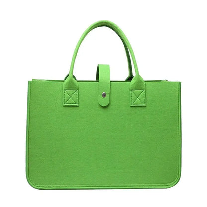 Bolsa Maternidade Feminina Grande Capacidade – Bolsa de Ombro em Feltro com Design Casual e Alça Transversal