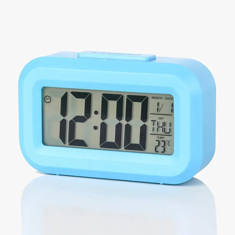 Relógio Digital LED Multifuncional para Mesa com Despertador e Calendário