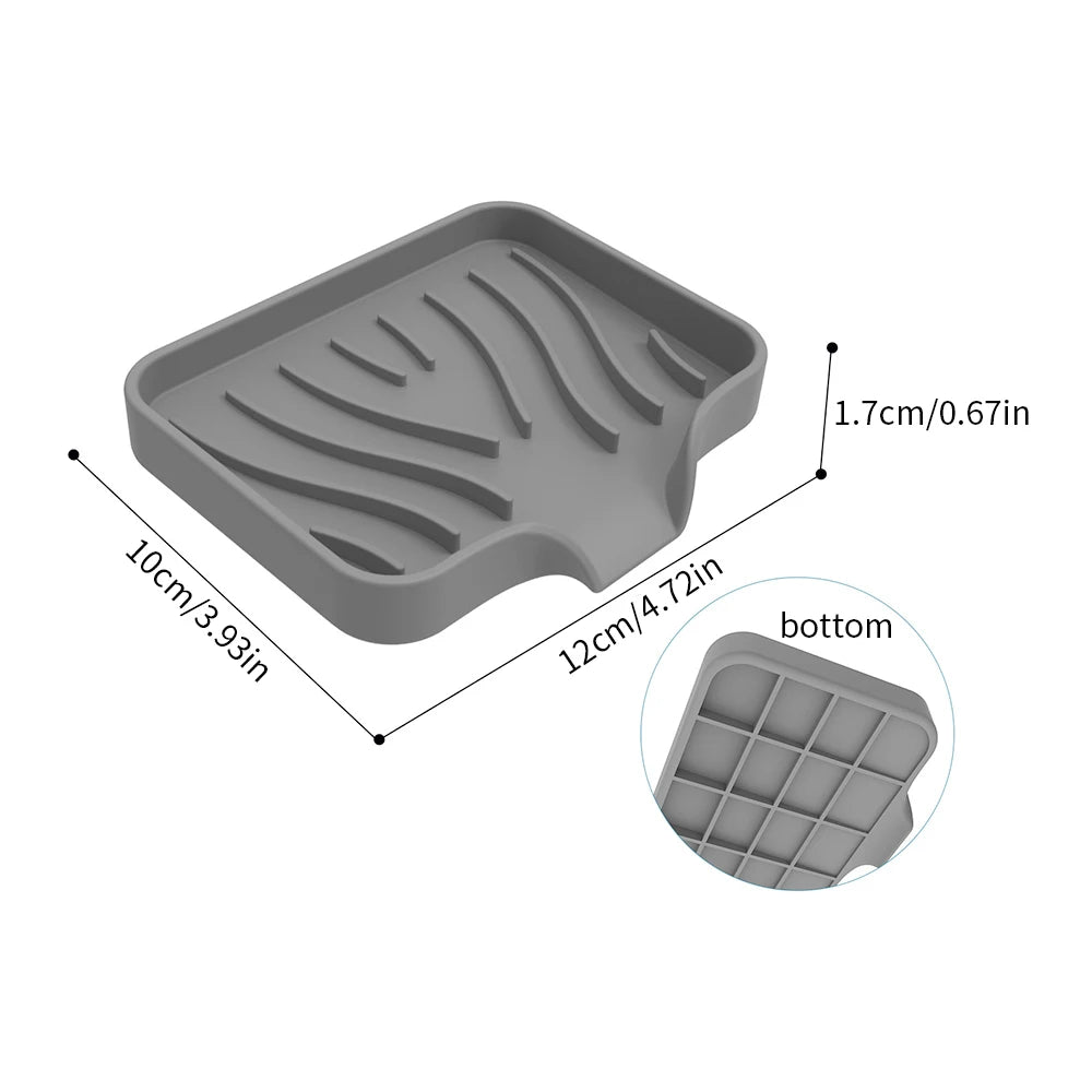 Porta Sabonete de Silicone com Drenagem Automática para Pia e Cozinhaanizer for Dish Soap Dispenser