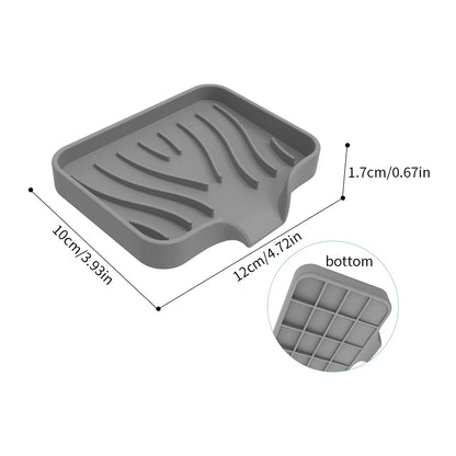 Porta Sabonete de Silicone com Drenagem Automática para Pia e Cozinhaanizer for Dish Soap Dispenser