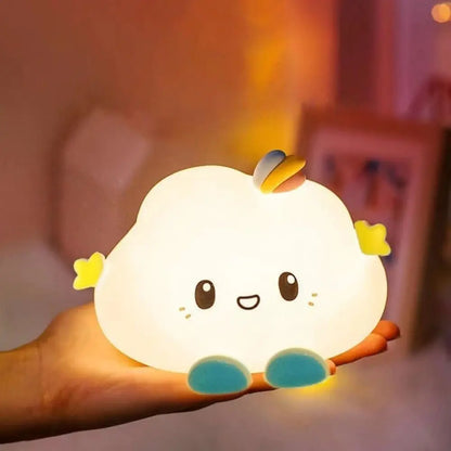 Cute Cloud Night Light Home Decoration Cartoon Creative Table Lamp Portable Mini Bedside Lamp Children Baby