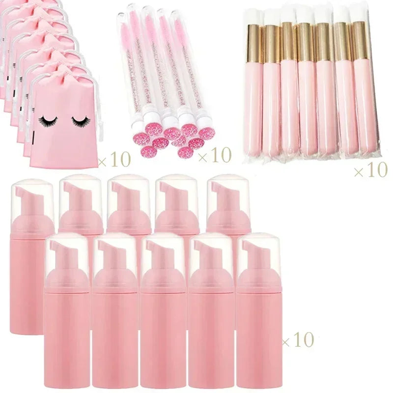 Kit 40 Peças para Limpeza de Cílios e Rosto