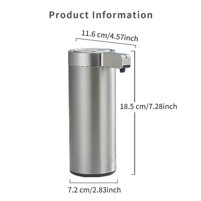 Dispenser Automático de Sabonete com Sensor – 270ml em Aço Inoxidável 304 para Cozinha e Banheiro