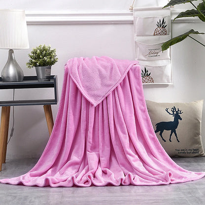 Cobertor Macio e Quente de Veludo Coral para Cama e Sofá – Manta de Inverno Decorativa