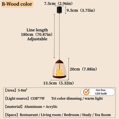 Luminária Pendente Gota Luxuosa Moderna para Cozinha, Sala de Jantar e Quarto