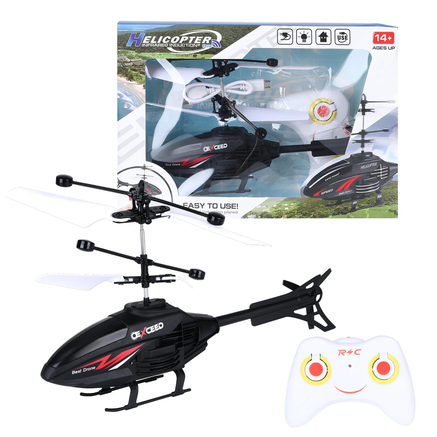 Electric Children's Airplane Toy High-speed Motor Remote Control Airplane Toy for Children's Toy Gift Electric RC Plane Toy
