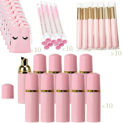 Kit 40 Peças para Limpeza de Cílios e Rosto