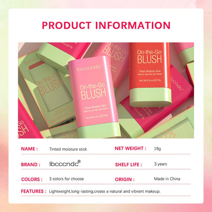 Blush Stick Cremoso Multifuncional à Prova d’Água