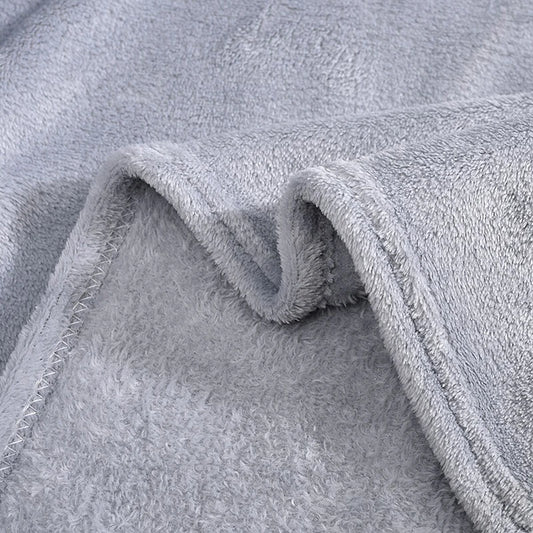 Cobertor Macio e Quente de Veludo Coral para Cama e Sofá – Manta de Inverno Decorativa