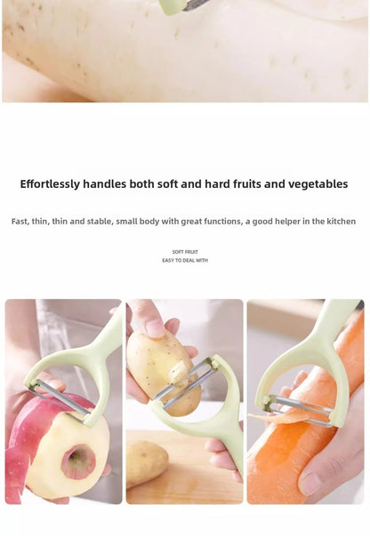 Descascador de Aço Inoxidável com Cabo de PP – Descascador de Batatas, Frutas e Legumes para Utensílio de Cozinha