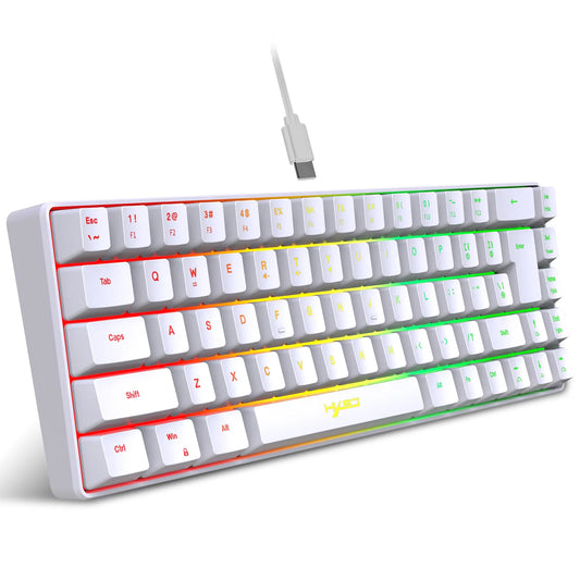 Teclado Mecânico Mini K61 RGB 61 Teclas com Fio