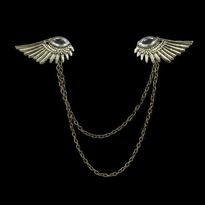 Broche Masculino Fashion com Tassel para Terno, Camisa e Colarinho