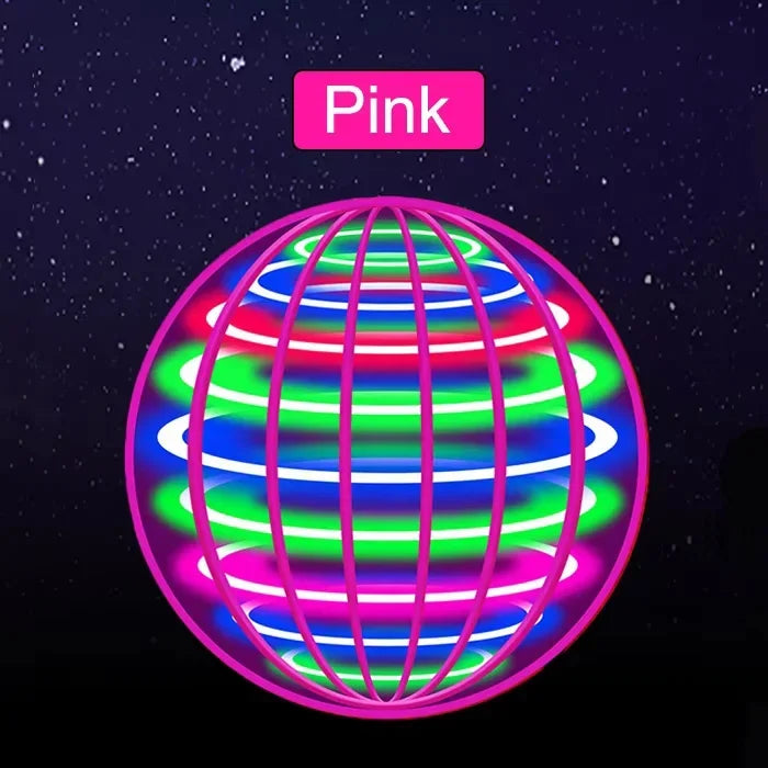 Auto Spinning LED UFO Flying Ball Floating Magic Flying Orb Outdoor Sports Toy Children Birthday Gift
