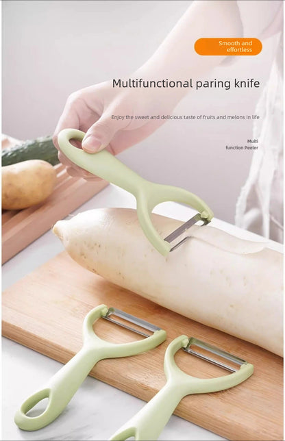 Descascador de Aço Inoxidável com Cabo de PP – Descascador de Batatas, Frutas e Legumes para Utensílio de Cozinha