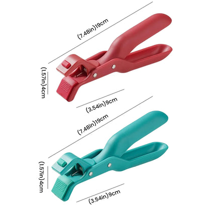 Pegador Anti-Queimadura de Silicone para Cozinha – Pinça para Pratos, Tigelas e Panelas Quentes
