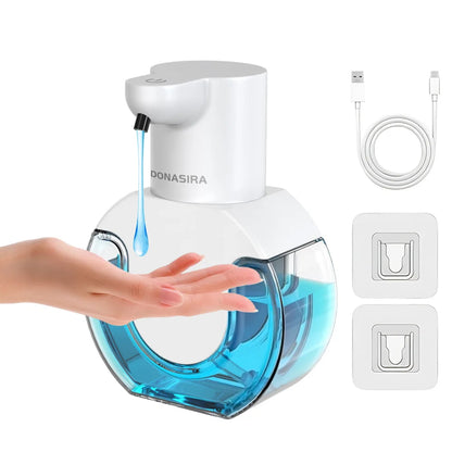 Dispenser Automático Inteligente de Sabonete com Sensor – 420ml, Recarregável via USB e com Luz de Display