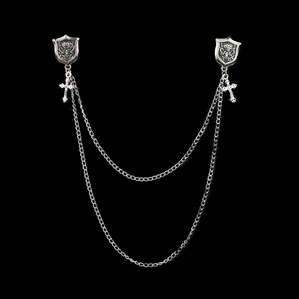 Broche Masculino Fashion com Tassel para Terno, Camisa e Colarinho