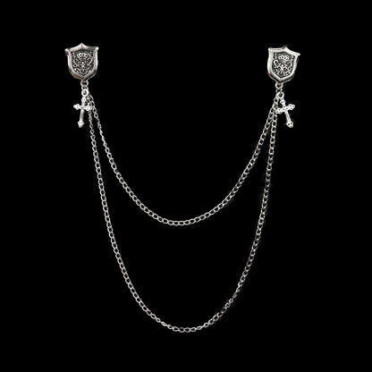 Broche Masculino Fashion com Tassel para Terno, Camisa e Colarinho