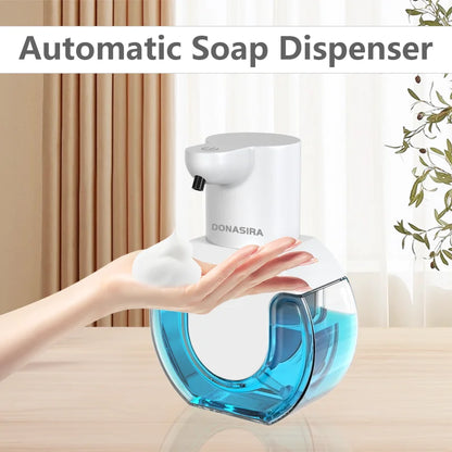 Dispenser Automático Inteligente de Sabonete com Sensor – 420ml, Recarregável via USB e com Luz de Display