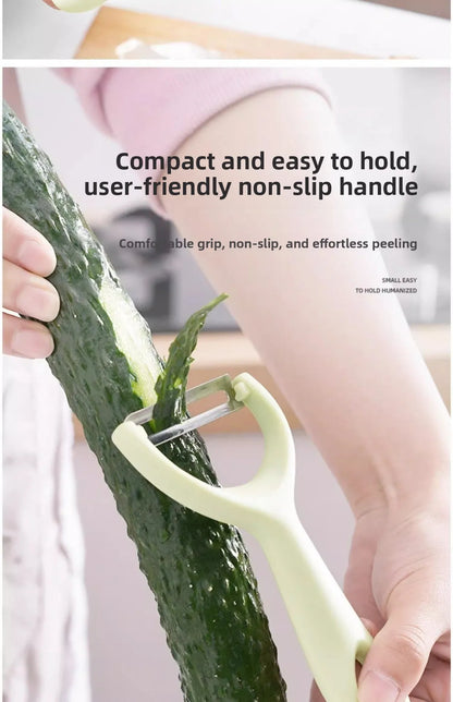 Descascador de Aço Inoxidável com Cabo de PP – Descascador de Batatas, Frutas e Legumes para Utensílio de Cozinha