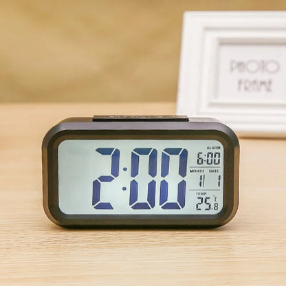Relógio Digital LED Multifuncional para Mesa com Despertador e Calendário