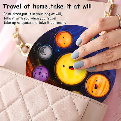 Eight Planet Push Bubble Fidget Toys Adult Stress Relief Squeeze Toy Antistress Popit Soft Squishy Kids Toys Gifts
